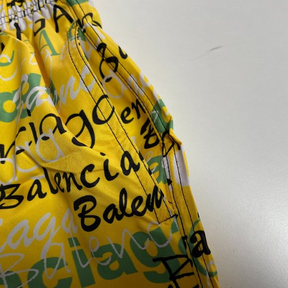 BALENCIAGA MEN YELLOW swim trunks - Picture 3 of 4